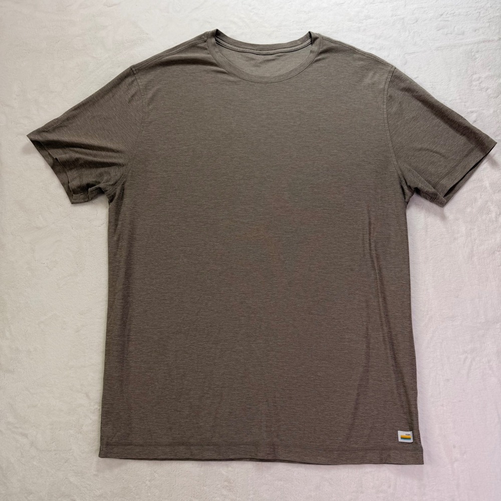 Vuori Strato Performance Shirt Heathered Brown L - Picture 3 of 7